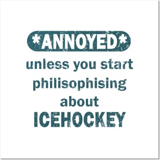 Ice Hockey Stick Puck Friends Bodycheck Posters and Art